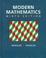 Cover of: Modern mathematics.