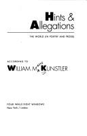 Cover of: Hints & allegations by William Moses Kunstler