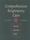 Cover of: Comprehensive respiratory care