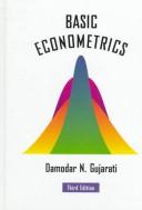 Cover of: Basic econometrics by Damodar N. Gujarati, Damodar N. Gujarati