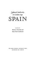 Cultural Authority in Golden Age Spain (Parallax: Re-visions of Culture and Society) by Hans Ulrich Gumbrecht