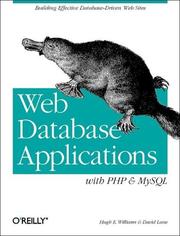 Cover of: Web Database Applications with PHP & MySQL