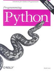 Cover of: Programming Python