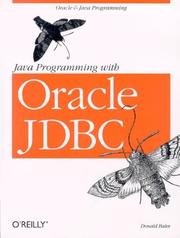 Java programming with Oracle JDBC by Donald Bales