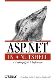 Cover of: ASP .NET in a nutshell by G. Andrew Duthie