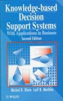 Cover of: Knowledge-based decision support systems: with applications in business