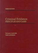 Cover of: Criminal evidence by Thomas J. Gardner