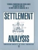Cover of: Settlement analysis.