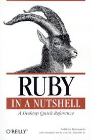 Cover of: Ruby in a nutshell: a desktop quick reference