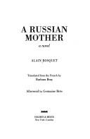 Cover of: A Russian mother: a novel