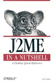 Cover of: J2ME in a nutshell by Kim Topley