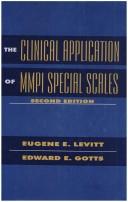Cover of: The clinical application of MMPI special scales