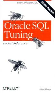 Cover of: Oracle SQL Tuning by Mark Gurry, Mark Gurry