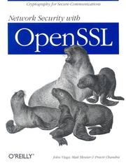Cover of: Network Security with OpenSSL by John Viega, Matt Messier, Pravir Chandra