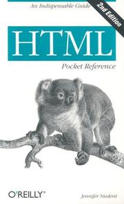 Cover of: HTML by Jennifer Niederst Robbins