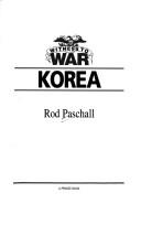 Cover of: Witness to war | Rod Paschall