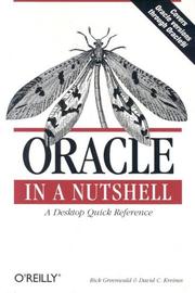 Cover of: Oracle in a Nutshell