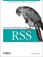 Cover of: Content Syndication with RSS