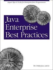 Cover of: Java Enterprise best practices