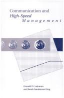 Cover of: Communication and high-speed management