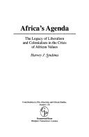 Cover of: Africa's agenda: the legacy of liberalism and colonialism in the crisis of African values