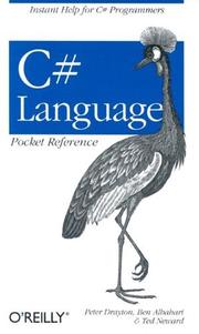 C# Language by Peter Drayton, Ben Albahari, Ted Neward, Yannick Aristidi