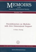 Cover of: Pseudofunctors on modules with zero dimensional support by I-Chiau Huang