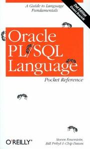Cover of: Oracle PL/SQL Language by Steven Feuerstein