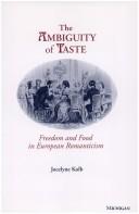 Cover of: The ambiguity of taste by Jocelyne Kolb