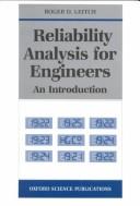 Cover of: Reliability analysis for engineers
