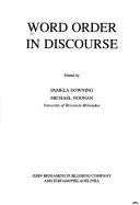 Cover of: Word order in discourse