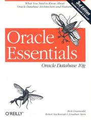 Cover of: Oracle essentials by Rick Greenwald