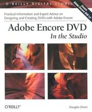Cover of: Adobe Encore DVD: in the studio