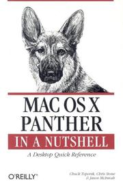 Cover of: Mac OS X Panther in a Nutshell by Chuck Toporek