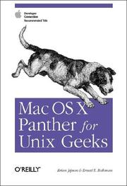 Cover of: Mac OS X Panther for Unix geeks