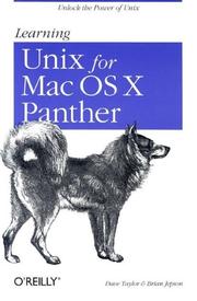Cover of: Learning UNIX for Mac OS X Panther
