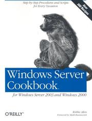 Cover of: Windows Server Cookbook: for Windows Server 2003 and Windows 2000