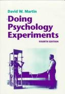 Cover of: Doing psychology experiments by David W. Martin