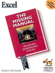 Cover of: Excel the Missing Manual (Missing Manual)