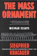 Cover of: mass ornament: Weimar essays
