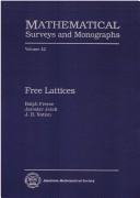 Cover of: Free lattices