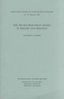 Cover of: The Heckscher-Ohlin Model in theory and practice by Edward E. Leamer