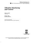 Cover of: Vibration monitoring and control | 
