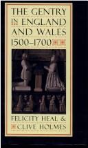 Cover of: The gentry in England and Wales, 1500-1700