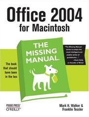 Cover of: Office 2004 for Macintosh | Mark H. Walker