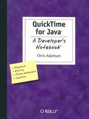 Cover of: QuickTime for Java: a developer's notebook