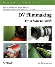 Cover of: DV Filmmaking by Ian Aronson