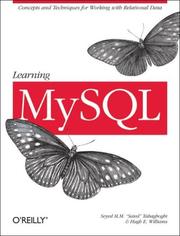 Learning  MySQL by Seyed M.M. "Saied" Tahaghoghi, Hugh Williams