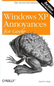 Cover of: Windows XP Annoyances for Geeks