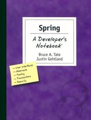 Cover of: Spring: A Developer's Notebook